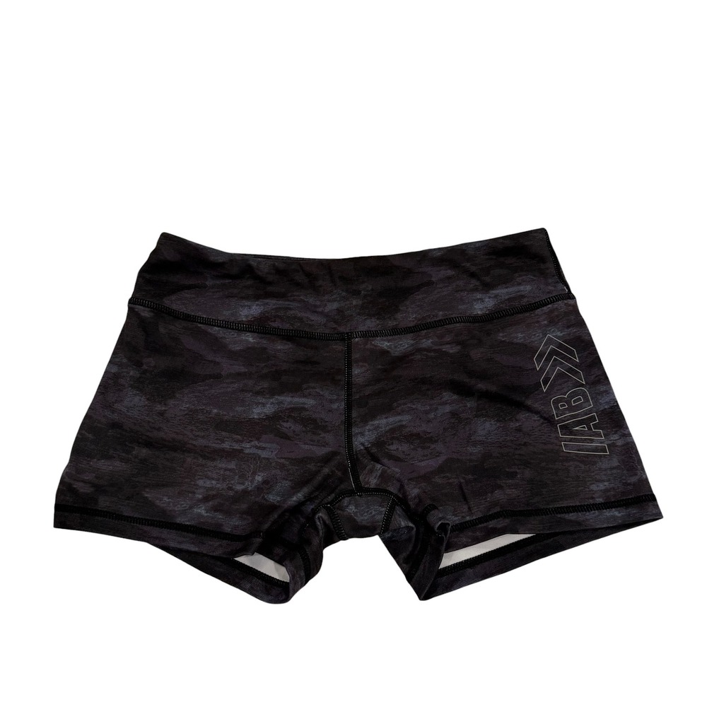IAB‎ MFG Womens Size 8 M Black Athletic Workout Booty Shorts CrossFit Camouflage